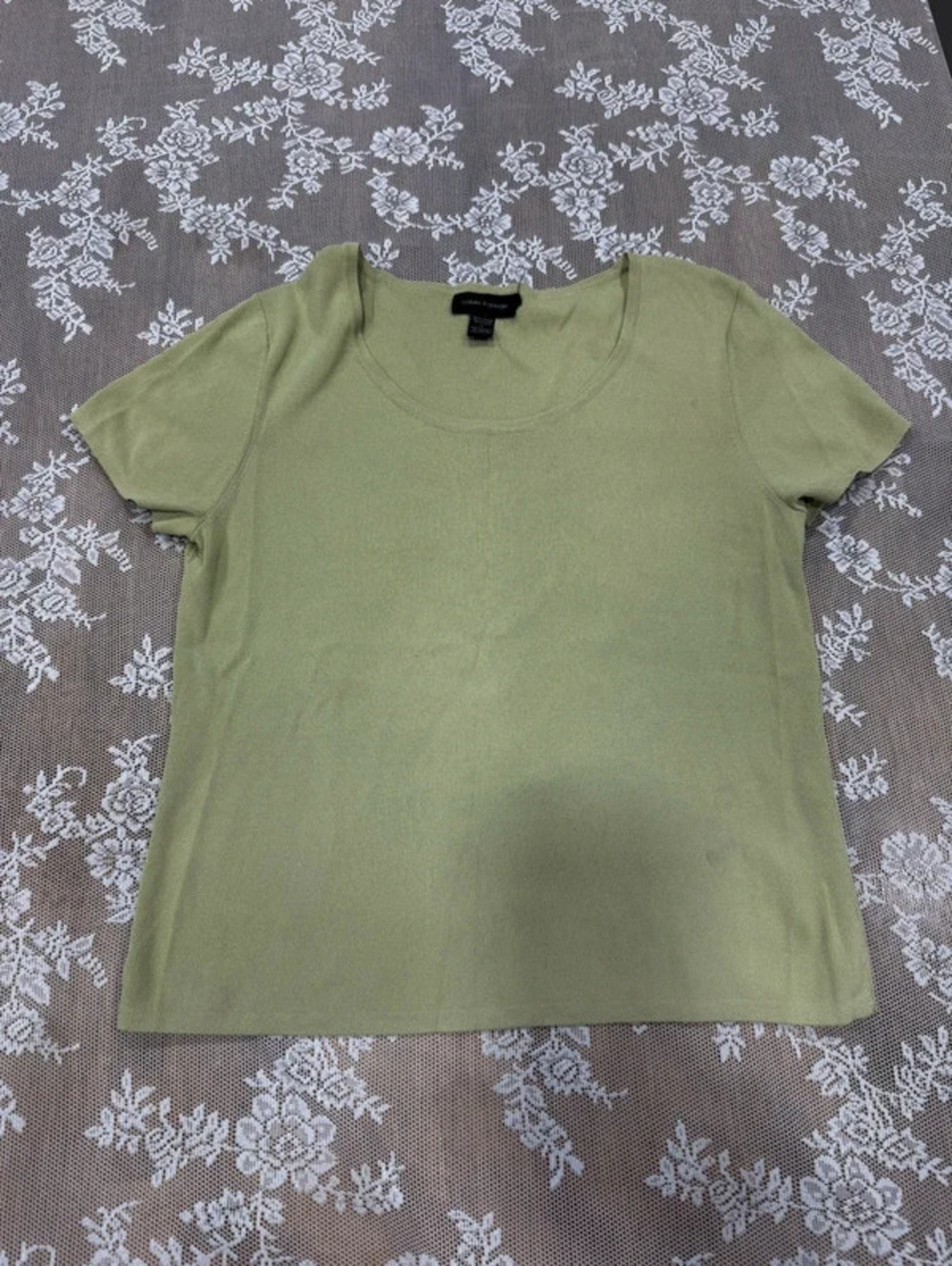 green blouse